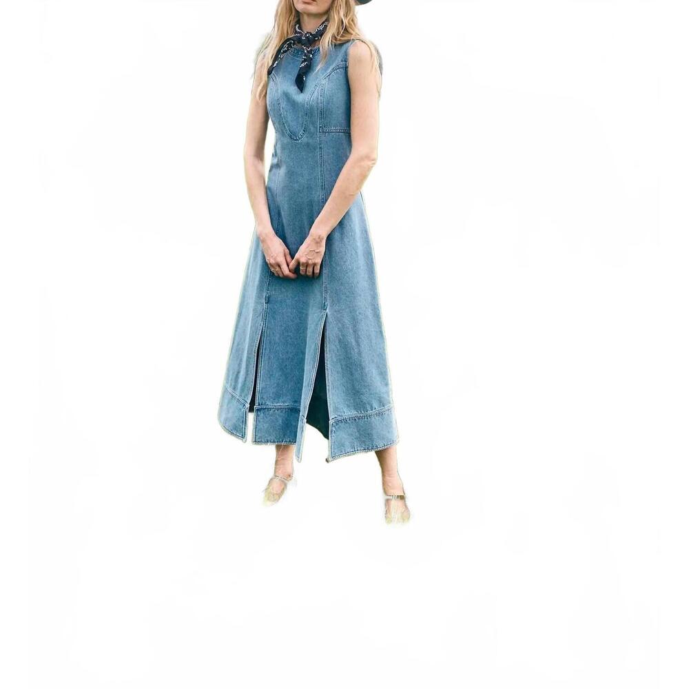 NEW HUNTER BELL sedona dress in vintage denim - Picture 7 of 7
